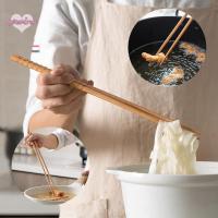 ราคา [qowine] ตะเกียบไม้ยาวพิเศษตะเกียบทอดขัดไม้บีชทําอาหารก๋วยเตี๋ยวลื่นตะเกียบครัวเครื่องมือทําอาหาร TH (56551273952)