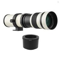 ราคา เลนส์ซูมเทเลโฟโต้ MF F/8.3-16 420-800 มม. T2 พร้อมแหวนอะแดปเตอร์เมาท์ FX- เกลียว 1/4 แบบเปลี่ยน สําหรับ Fujifilm X-Pro2 X-E2 X-E3 X-A5 X-M1 X-T1 X-T2 XT3 X-T10 X-T20 (25414765920)