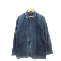 ราคา EDWIN Overalls All denim Embroidery blue Direct from Japan Secondhand (46352145194)