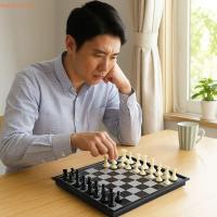 ราคา ออกัสตัส หมากรุกแม่เหล็กชุด,เกมหมากรุกนานาชาติคลาสสิกแบบดั้งเดิม,น้ําหนักเบา หัตถกรรมการศึกษากระดานหมากรุกพลาสติกพับกระดานหมากรุกครอบครัวชุมนุ (43875645389)