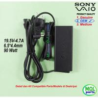 ราคา Sony Vaio VGN-FW520 VGN-FW520D VGN-FW520T VGN-FW520F อะแดปเตอร์ชาร์จ (43770809206)