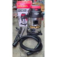 ราคา เครื่องดูดฝุ่น ไร้สายยี่ห้อ Osuka 3 in 1 ดูดฝุ่นแห้ง ดูดเปียก และเป่าลมได้ ถังใหญ่ 25 ลิตร สายดูดแบบงอยาว 1.5 m พร้อมท่อ (42168807293)