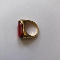 ราคา คอลเลกชันโบราณประเทศวัตถุเก่า Da Qing Dynasty Qianlong ปีทับทิมแหวนสี่เหลี่ยมประแจนิ้วจัดส่งฟรี 11.19.3020251119 (26493614547)