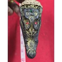 ราคา ตะกรุดหลวงพ่อพี่นะวัดสนมลาวประดับพลอยหัวจะเข้แท้พุทธคุณคงกระพันแคล้วคลาดเป็นของแท้รับประกัน (40774751772)