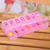 ราคา ตลับใส่ยา กล่องใส่ยา กล่องใส่ยาพกพา กล่องตลับใส่ยา แบบ 7 วัน (6892358543)