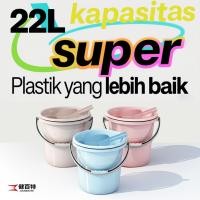 ราคา Jianbaite ฝาถังอาบน้ํากันกระแทก 22 ลิตร + ชุดทัพพีโปร่งใส (45700370593)