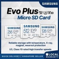 ราคา การ์ด MicroSD Samsung Evo Plus 4K U3 128GB 512GB และ 256GB (27817012933)