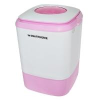ราคา SMARTHOME เครื่องซักผ้ามินิกึ่งอัตโนมัติ 4Kg. รุ่น SM-MW2502 สีชมพู (2519929185)