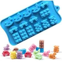 ราคา โยกม้าสัตว์ฟาร์มช็อคโกแลตซิลิโคนโมลหมีรถเลโก้เค้กวุ้นตกแต่งแม่พิมพ์ (28667013045)