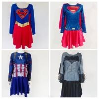 ราคา ชุดฮีโร่ ชุดซุปเปอร์ฮีโร่ผู้หญิง ชุดกัปตันอเมริกา ชุดซุปเปอร์เกิร์ล ชุดแบทเกิร์ล (12296034047)
