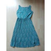 ราคา ชุดเดรสยาวแขนกุด สีเขียวมิ้น ลายดอกไม้ (7104989128)