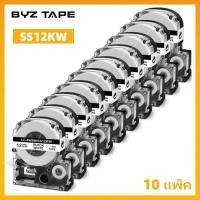 ราคา 10pcs SS12KW สติกเกอร์ฉลากใช้งานร่วมกับ Epson 12 มม.เทป LK-4WBN SS9KW สีดําสีขาวสําหรับ Epson LabelWorks LW-300 LW-400 เครื่องพิมพ์ (26850666565)