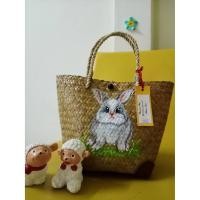 ราคา กระเป๋าสานกระจูดงานเพ้นท์ลายกระต่าย 04 (8004585382)
