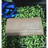 ราคา FN กระเป๋าตังค์ใบยาวสีโอวัลติน แบรนด์ Flynow มือสองของแท้ (26287735345)