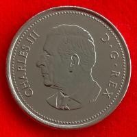 ราคา เหรียญแคนาดา Canada 50 cents ปี 2023 Charles III เหรียญต่างประเทศ (28063654502)