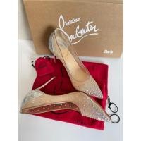 ราคา Christian Louboutin shoes swarovski crystal รุ่น Follies Strass embellished mesh pumps แท้100%ออกช้อป icon siam (29093110391)
