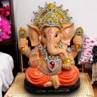 ราคา พระพิฆเนศ วันพถหัสบดี ขนาดหน้าตัก 5 นิ้ว สูง 7 นิ้ว งานเเต่งผ้าประดับเพรช ปลุกเสกเเล้ว (28450361904)