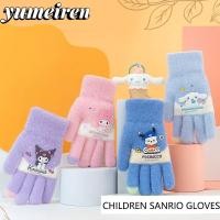 ราคา ถุงมือตุ๊กตา YUMEIREN สำหรับเด็ก ออกแบบโดย SANRIO มีลายการ์ตูนของ Kuromi, Melody และ Cinnamoroll ให้อบอุ่นในฤดูหนาว เหมาะสมกับอายุ 3-9 ปี (53851862797)