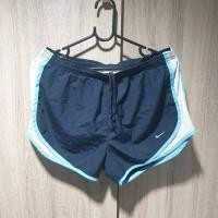ราคา กางเกงวิ่งขาสั้นผ้าร่ม Nike รุ่นDri-Fit สีกรมแถบขาวขอบฟ้า ของแท้มือสอง (43816201404)