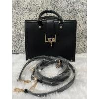 ราคา Used LYN กระเป๋าถือ+สะพาย สีดำ อุปกรณ์ครบ พร้อมถุง ของแท้ออกจากช้อปจ้า มีป้ายราคา (17528428845)