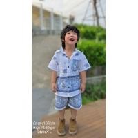 ราคา เสื้อเชิ้ตเด็กชาย ชุดช้าง ชุดลายช้าง เสื้อช้าง พิมพ์ลายช้าง ทำจากผ้าฝ้าย (25167349189)