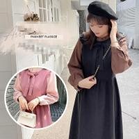 ราคา [ อกถึง 50" ] : PMP2053 : พรีออเดอร์ เสื้อผ้าไซส์ใหญ่ เสื้อผ้าคนอ้วน สาวอวบ ชุดเดรส ชุดเดรสแขนยาว เดรสลูกฟูก น่ารัก (15292724638)