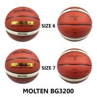 ราคา (ของแท้ 100%) บาสเกตบอล ลูกบาส Molten รุ่น BG3200 ลูกบาสหนัง PU เบอร์ 6/เบอร์ 7 indoor/outdoor ทนปูน (23174664581)
