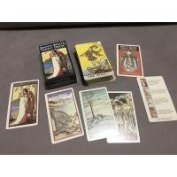 ราคา Borderless Smith Waite Tarot Deck ไพ่ทาโรต์ ไพ่ยิปซี หน้าไพ่ Smith-Waite ไร้กรอบ พร้อมส่งทันที ขนาดมินิ 6x10 cm ถนัดมือ (23184613159)