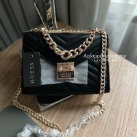 ราคา ของแท้ กระเป๋าสะพายข้าง Guess Evan Mini Chain Crossbody bag (5860490232)