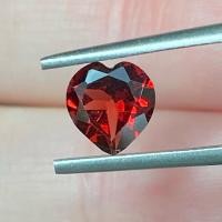 ราคา พลอยโกเมนแท้ 1.15ct. 7mm Natural Red Garnet (40607028932)