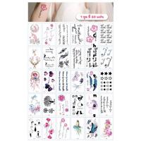ราคา Q-01 แทททูสติ๊กเกอร์ 30 แผ่น ลายมินิมอล สไตล์เกาหลี tattoo sticker สติ๊กเกอร์ แทททูมินิมอล แทททู แทททูรอยสัก tatto (20968021396)