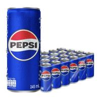 ราคา Pepsi เป๊ปซี่ เครื่องดื่มน้ำอัดลม สลิม 342มล. (24กระป๋อง) (54851064257)
