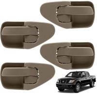 ราคา มือเปิด ด้านในประตู สีน้ำตาล 4 ชิ้น ข้างซ้าย+ขวา Lh+Rh สำหรับ นิสสัน Frontier นาวาร่า Navara D40 ปี 2006 2008 2010 2014 (7430299328)