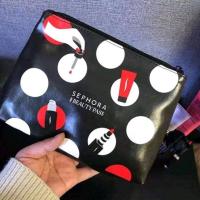 ราคา กระเป๋าเครื่องสำอางอเนกประสงค์sephoraของแท้100% สีดำของจริงน้องน่ารักมากวัสดุน้องเป็นPu สินค้าใหม่มือหนึ่งของแท้แน่นอน (22249521483)