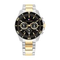 ราคา Tommy Hilfiger TH1792095 Watch Jordan Men Black นาฬิกาข้อมือผู้ชาย สี Silver/Gold (24264429843)