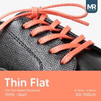 ราคา LILIN MR Shoelaces TH16 Gari (สีส้ม) เชือกผูกรองเท้าขี้ผึ้งแบนบาง 3-4 มม. (Waxed Laces) 50 ซม. 80 ซม. 100 ซม. 120 ซม. 150 ซม. สีส้ม (26992078729)