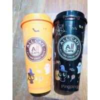 ราคา แก้วน้ำ All Cafe ลาย Halloween สีดำและสีส้ม (21759369449)