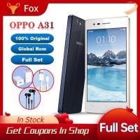 ราคา FoxOPPO A31 4G LTE 4.5 นิ้ว 2GB+16GB มือถืออัจฉริยะมือสอง Android cellphone ฟรีอุปกรณ์เสริม (50151814842)