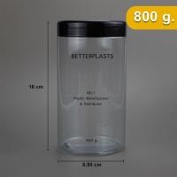 ราคา ♀✌กระปุกพลาสติกใส 800/250/100/50 กรัม กระปุกครีม กระปุกเกลือสปา กระปุกขนม (10117743477)