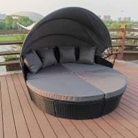 ราคา เตียงอาบแดด เตียงนอนอาบแดดทรงกลมเฟอร์นิเจอร์กลางแจ้ง ชุดโซฟากลางแจ้งทรงกลม เตียงอาบแดดเตียงหวายพร้อมหลังคาพับเก็บได้ที่น (25025153690)