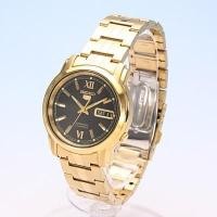 ราคา นาฬิกา Seiko Automatic รุ่น SNKK86K1 นาฬิกาผู้ชายสายแสตนเลสสีทอง หน้าปัดดำ - มั่นใจ ของแท้ 100% รับประกันสินค้า 1 ปีเต็ม (16616702875)