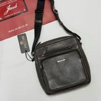 ราคา +++กระเป๋าสะพายข้างผู้ชาย "JACOB" หนังแท้ สี LAN (น้ำตาล) สวยๆ ของใหม่แท้100%+++ (3311309992)