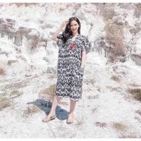 ราคา ชุดพื้นเมือง ชุดกระเหรี่ยง ชุดชาวเขา เดรสผ้าฝ้าย เดรสพื้นเมือง ชุดผ้าฝ้าย ชุดดอย✨ชุดเหนือ เดรสนากา (10502230800)