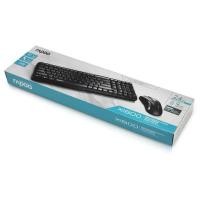 ราคา [โค้ด INCPCO15 ลด15%]KEYBOARD WIRELESS (คีย์บอร์ดไร้สาย) RAPOO OPTICAL COMBO [KB-X1800-BK] (BLACK) (2311667770)