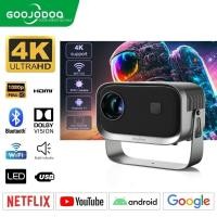 ราคา GOOJODOQ โปรเจคเตอร์ Wifi 10000 LM 1+8G 4k Full HD 1080p ขนาดพกพา สําหรับ iOS Android (26412521054)