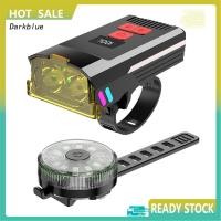 ราคา ชุดไฟหน้าและไฟท้ายจักรยาน ชาร์จไฟได้ ส่องสว่างสูง สำหรับการขับขี่กลางคืนอย่างปลอดภัย (41026202393)