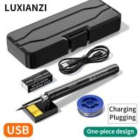 ราคา Luxianzi หัวแร้งไฟฟ้าไร้สาย USB Weld Pen 5V 8W เครื่องมือเชื่อมแบตเตอรี่แบบชาร์จไฟได้ (24437950327)