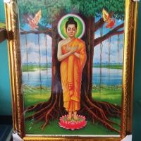 ราคา กรอบรูปพระพุทธเจ้าพระประจำวันศุกร์ ปางรำพึง #กรอบมงคล#กรอบที่ระลึก (2595180660)