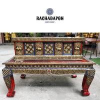 ราคา ส่งฟรี +++ ชุดโต๊ะพระธรรม ( กล่อง + โต๊ะ ) ตู้อภิธรรม เเบบทำเก่า 12 ปีนักษัตร (7456759912)