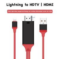 ราคา 1080P Lightning to HDMI HDTV USB Charger Cable 2 เมตรแปลงทีวี Audio Video ชายหญิงสําหรับ MacBook แล็ปท็อปทีวีอลูมิเนียมเปลือกหญิง Docking Station fro iPad iPhone (42855777603)